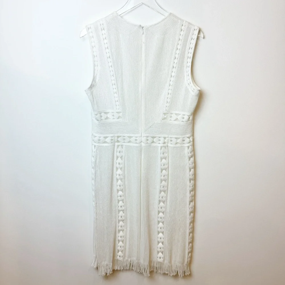 Kobi Halperin | Amani Fringe Hem Dress in White - Picture 6 of 8